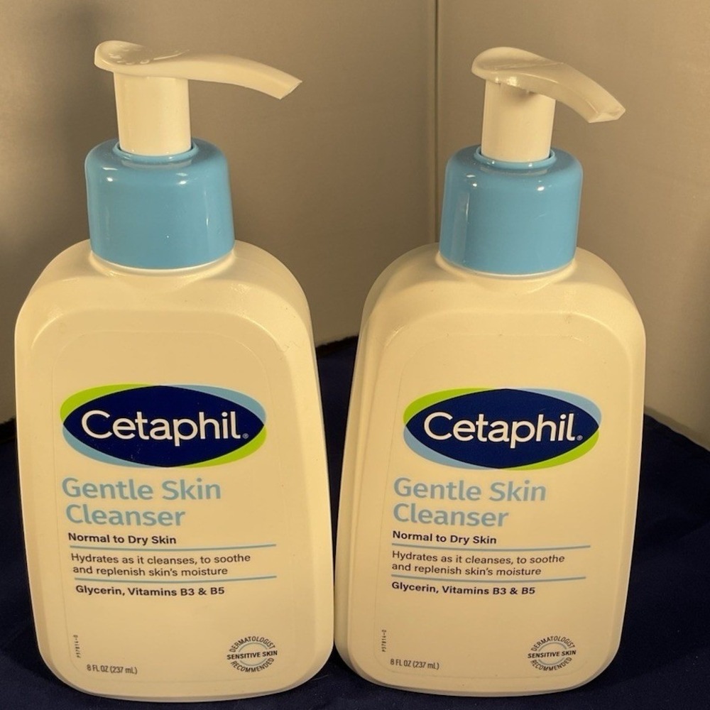Cetaphil Gentle Skin Cleanser Normal To Dry Skin, 8 oz - Pack of 2 bottles